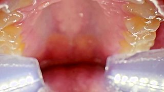 Rebel Rhyder plays with frozen cum