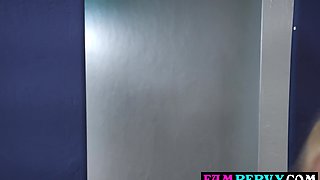 Young cutie stepdaughter overheard her stepdad