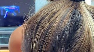 Asian Girl Blowjobs Outdoors POV