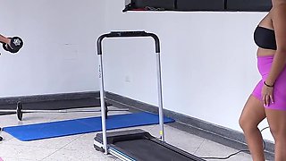 Bellattrix Vs. Gym Trainer: Hot Workouts That End in Wild Sex