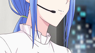 Secretary and boss fuck in the hentai office