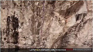 Lane Sisters In Outdoor Threesome With Bungee Instructor