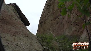 Finds Hiking And He Gets A Hot Blowjob! With Alex Legend, Sarah Shevon And Penny Pax