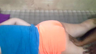 A Woman's Wedding Dress with a Shaved Headband