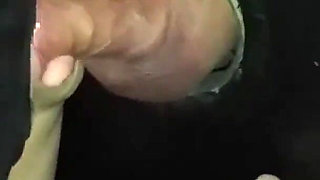 Wife at Gloryhole Blowjob at Adult Public Cinema