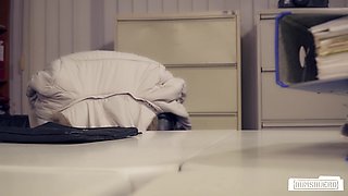 Sophie Logan's Blonde Obedience Sparks Passion in German Office