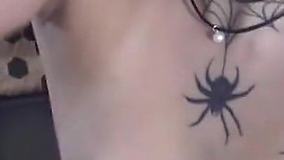 Metalhead Babe Fucked Hard by Bald Dude