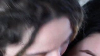 Horny Step Daddy Fucks His Stepdaughter and Her Best Girlfriend and Facializes Both!