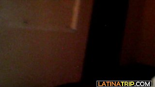 Hispanic teenager Tatiana pounding a big cock