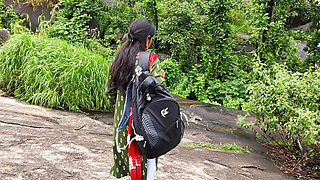 College Girl Came to Roam with Your Boyfriend - Told the Clan to Go to College - Outdoor Forest Village Bhabhi Sex Full Night.