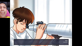 We observe through the telescope the neighbor masturbating very delicious and not inviting🥲