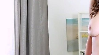 Brunette MILF Liza Wears Tan Coloured Pantyhose and Can't Stop Rubbing Her Mature Pussy