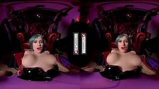 Kinky busty babe VR porn video