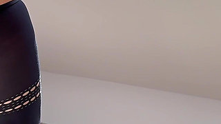Boss Gives Standing Doggy Cumshot in Secretary Pantyhose - Business-bitch