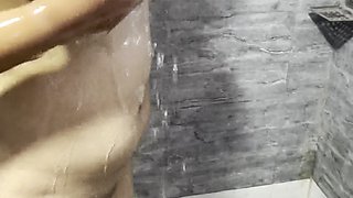 Beautiful Girl Taking Shower in Bathroom Hot Teen