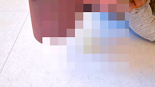 A horny bitch riding a huge dildo experienced her first sissygasm, squirted massively and sucked all fluid and cum from herself