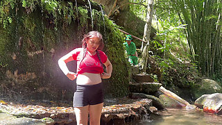 Little goblin finds a girl lost in the woods and instead of helping her out he gives her a delicious fuck in the middle of the river.