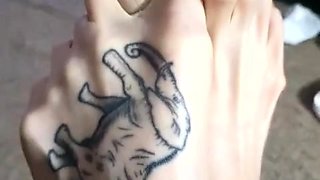 Foot fetish Close up feet and toes tease