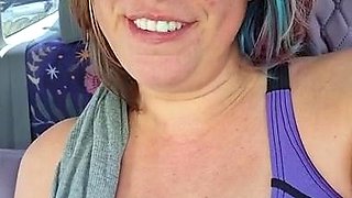 Chubby Amateur Milf Sarah Janes Outdoor Masturbation