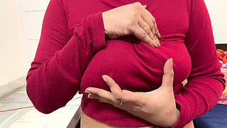 Deshi bhabi play with her tits and masterbate