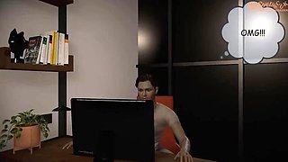 Hot Animated Stepmom Surprise in Shower - 3D Mom Banging Step Son