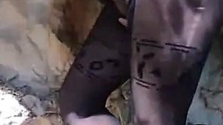 Moranguinho with nylon dress - fucking