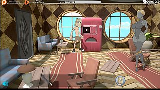 Bath room hentai, mom baths son, mom son cartoon game