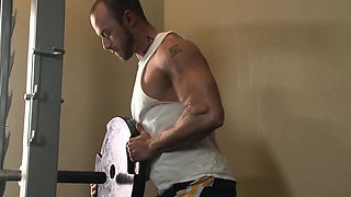 Kyle Kash wrestled down in the gym pervs