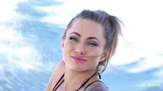 Alluring lesbians mind-blowing porn scene