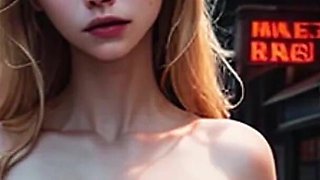 Woman Cornered by a Cyborg Goblin