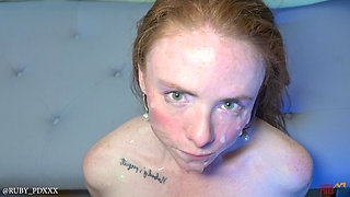 Skinny Tiny Redhead POV Hotel Fuck