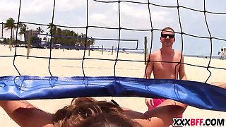 Stunning besties get screwed