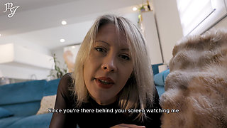 Chastity Release with JOI Foot Worship for Your Small Cock - POV JOI - Mistress Julia