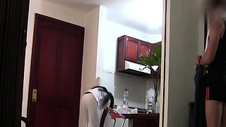 Tourist tapes himself fucking the hot room service lady