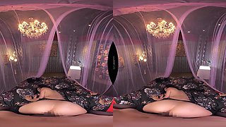 Lustful asian babe VR exciting adult story