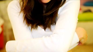Cute brunette amateur babe sosha masturbating