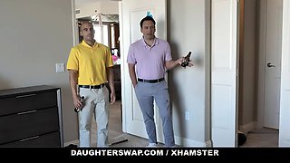 Promiscuous bunnies ceceLia Taylor and Katie Kush smoke on dicks