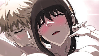 A best main charector yor and loid made for each other having enjoyment