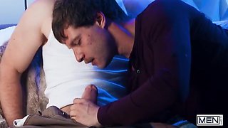 Men Takes Out Marcus Mcneils Hard Cock And Swallows It, Letting Their Embrace Deepen - Benjamin Blue