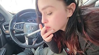 Pov First Date Cigarette Smoking Car Blowjob