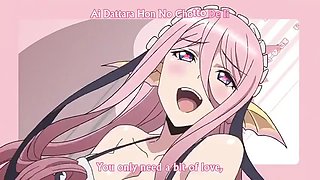 Busty hentai serpent lady has her way with a teen in his bedroom Monster Girls ep1