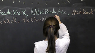 The Teacher Was Furious and Punished the Schoolbabe