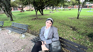 Amateur Schoolgirl First Time Fucking Best Friend's Brother After School - Blowjob & Doggystyle POV