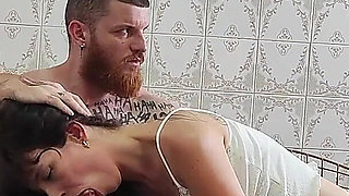 Fucking the Cuckold's Wife While He Washes the Dishes and He Didn't Even Notice