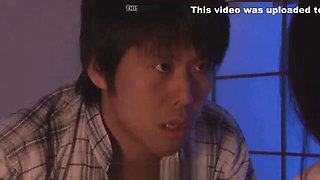 Son visit Japanese mommy at night to fuck her pussy