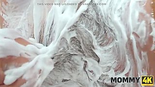 Hot Czech MILF Lucka Cherry seduces young guy in steamy bathroom fuck - HD 1080p