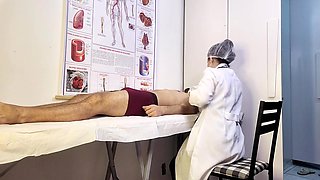 Patient Cant Handle It And Becomes Stiff In Front Of The Nurse During The Exam
