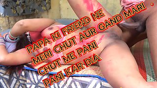Happy Holi , Desi Young School Girl Fucked hard by her step uncle in Holy Day ( clear hindi audio )
