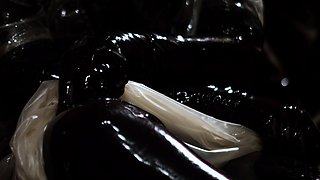 gentle fetish anal actions with latex and bdsm