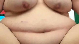 Chubby Brunette Big Boobs Dildo Masturbation